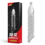 Bao cao su đôn dên rung phần đầu khấc Crystal Sex Toy CB5456