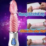 Lưỡi liếm âm đạo cầm tay sạc Pin 12 chế độ rung CLR88
