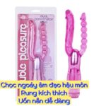 Máy rung hậu môn hai đầu dương vật và vòng bi CDV999