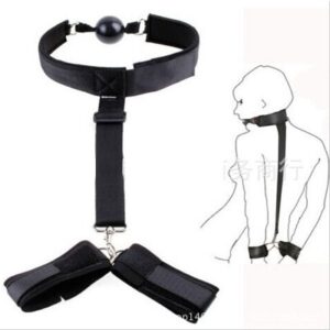 Bộ Bạo Dâm Khóa Miệng Và Còng Tay Kích Thích Cực Đỉnh CBB234