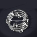 Đồ chơi vòng inox không gỉ đính bi cho nam đeo dương vật CVD333