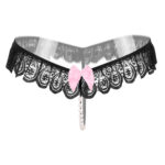 Cách sử dụng quần lót ren dây có dây chuyền đính cườm 