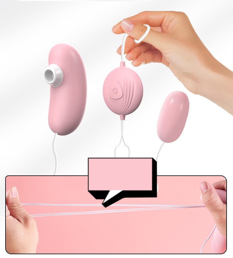 Hai đầu trứng rung có thể hút và liếm vào điểm G