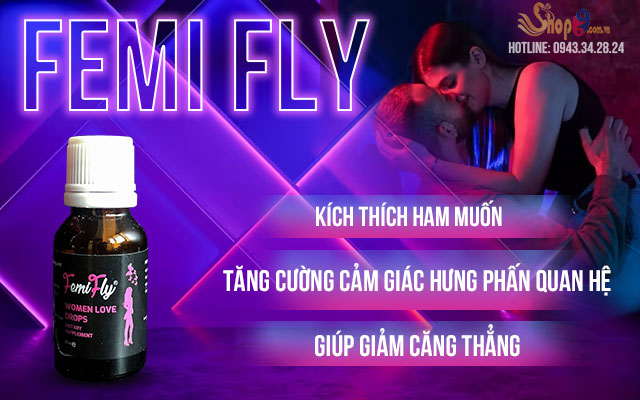 Công dụng của nước uống kích thích nữ Femi Fly